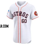 Forrest Whitley Men's Houston Astros White Elite Home Patch Jersey