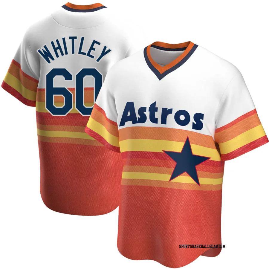 Forrest Whitley Men's Houston Astros White Replica Home Cooperstown Collection Jersey