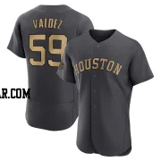 Framber Valdez Men's Houston Astros Charcoal Game Authentic 2022 All-Star Jersey