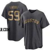 Framber Valdez Men's Houston Astros Charcoal Game Replica 2022 All-Star Jersey