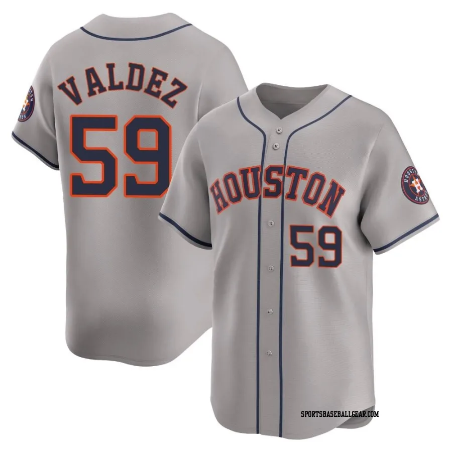 Framber Valdez Men's Houston Astros Gray Limited Away Jersey