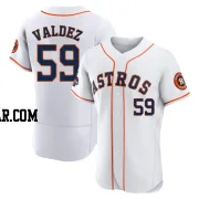 Framber Valdez Men's Houston Astros White Authentic 2022 World Series Champions Home Jersey