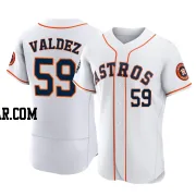 Framber Valdez Men's Houston Astros White Authentic 2022 World Series Home Jersey