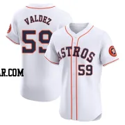 Framber Valdez Men's Houston Astros White Elite Home Jersey