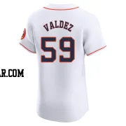 Framber Valdez Men's Houston Astros White Elite Home Jersey