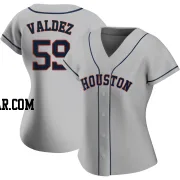 Framber Valdez Women's Houston Astros Gray Authentic Road 2020 Jersey