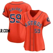 Framber Valdez Women's Houston Astros Orange Limited Alternate Jersey