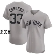 Franchy Cordero Men's New York Yankees Gray Elite Road Jersey