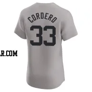 Franchy Cordero Men's New York Yankees Gray Elite Road Jersey