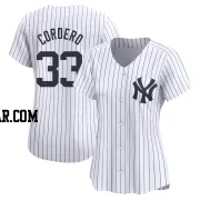 Franchy Cordero Women's New York Yankees White Limited Yankee Home Jersey