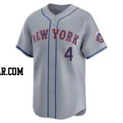 Francisco Alvarez Men's New York Mets Gray Limited Away Jersey