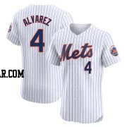 Francisco Alvarez Men's New York Mets White Elite Home Jersey