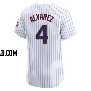 Francisco Alvarez Men's New York Mets White Elite Home Jersey