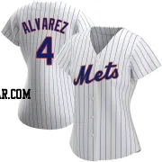 Francisco Alvarez Women's New York Mets White Replica Home Jersey