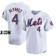 Francisco Alvarez Youth New York Mets White Limited Home Jersey