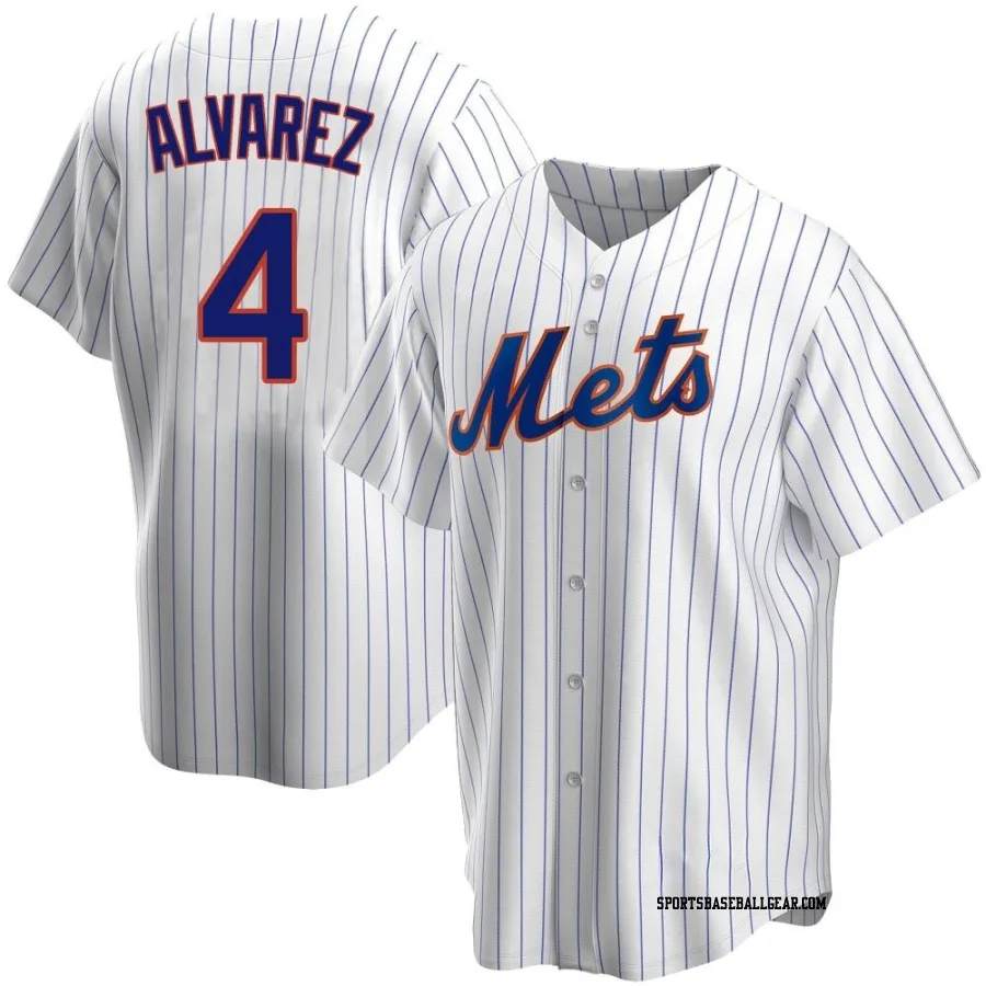 Francisco Alvarez Youth New York Mets White Replica Home Jersey