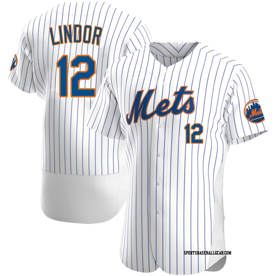 Francisco Lindor Men's New York Mets White Authentic Home Jersey