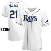 Francisco Mejia Men's Tampa Bay Rays White Authentic Home Jersey