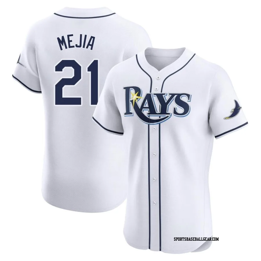 Francisco Mejia Men's Tampa Bay Rays White Elite Home Jersey