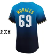 Francisco Morales Men's Philadelphia Phillies Blue Elite 2024 City Connect Jersey