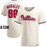 Francisco Morales Men's Philadelphia Phillies Cream Authentic Alternate Jersey