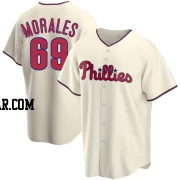 Francisco Morales Men's Philadelphia Phillies Cream Replica Alternate Jersey