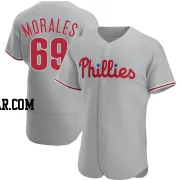 Francisco Morales Men's Philadelphia Phillies Gray Authentic Road Jersey