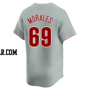 Francisco Morales Men's Philadelphia Phillies Gray Limited Away Jersey