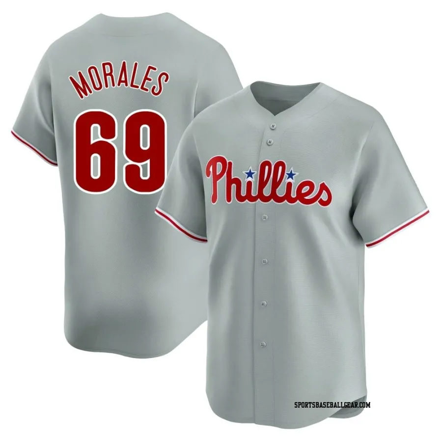 Francisco Morales Men's Philadelphia Phillies Gray Limited Away Jersey