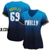 Francisco Morales Women's Philadelphia Phillies Blue Limited 2024 City Connect Jersey