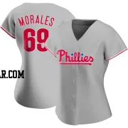 Francisco Morales Women's Philadelphia Phillies Gray Authentic Road Jersey