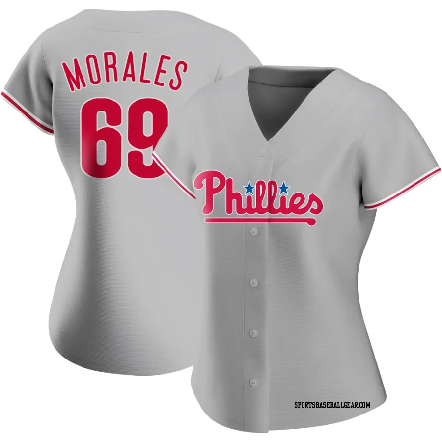 Francisco Morales Women's Philadelphia Phillies Gray Replica Road Jersey