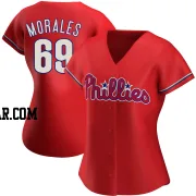 Francisco Morales Women's Philadelphia Phillies Red Replica Alternate Jersey