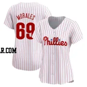 Francisco Morales Women's Philadelphia Phillies White Limited Home Jersey