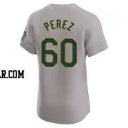 Francisco Perez Men's Oakland Athletics Gray Elite Road Jersey