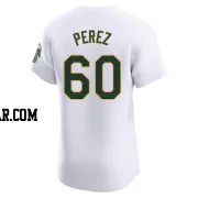 Francisco Perez Men's Oakland Athletics White Elite Home Jersey