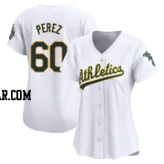 Francisco Perez Women's Oakland Athletics White Limited Home Jersey