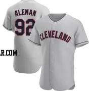 Franco Aleman Men's Cleveland Guardians Gray Authentic Road Jersey