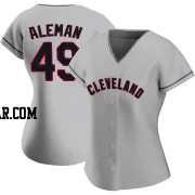 Franco Aleman Women's Cleveland Guardians Gray Authentic Road Jersey