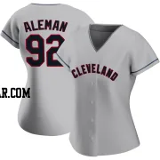 Franco Aleman Women's Cleveland Guardians Gray Replica Road Jersey