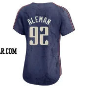 Franco Aleman Women's Cleveland Guardians Navy Limited 2024 City Connect Jersey