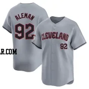 Franco Aleman Youth Cleveland Guardians Gray Limited Road Jersey