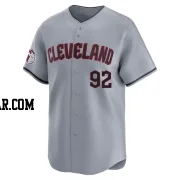 Franco Aleman Youth Cleveland Guardians Gray Limited Road Jersey