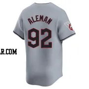 Franco Aleman Youth Cleveland Guardians Gray Limited Road Jersey