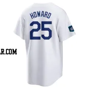 Frank Howard Men's Los Angeles Dodgers White Replica 2024 World Tour Seoul Series Home Jersey