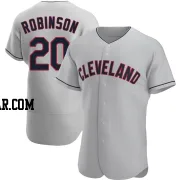 Frank Robinson Men's Cleveland Guardians Gray Authentic Road Jersey