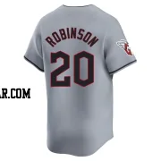 Frank Robinson Men's Cleveland Guardians Gray Limited Road Jersey