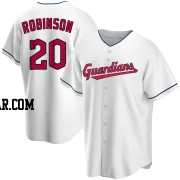 Frank Robinson Men's Cleveland Guardians White Replica Home Jersey