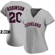 Frank Robinson Women's Cleveland Guardians Gray Authentic Road Jersey