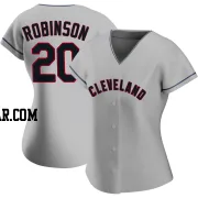 Frank Robinson Women's Cleveland Guardians Gray Replica Road Jersey